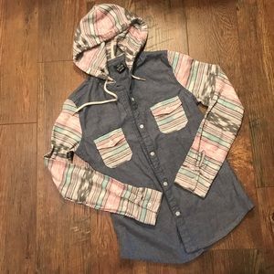 Women's Cherokee Print Casual Button Down Top